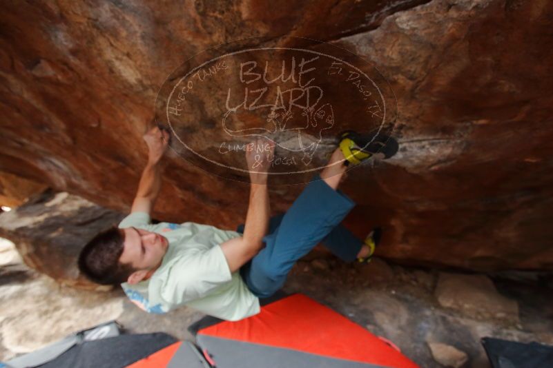 Bouldering in Hueco Tanks on 01/27/2020 with Blue Lizard Climbing and Yoga
Filename: SRM_20200127_1344320.jpg
Aperture: f/4.5
Shutter Speed: 1/250
Body: Canon EOS-1D Mark II
Lens: Canon EF 16-35mm f/2.8 L