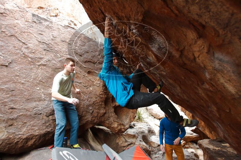 Bouldering in Hueco Tanks on 01/27/2020 with Blue Lizard Climbing and Yoga
Filename: SRM_20200127_1406420.jpg
Aperture: f/4.5
Shutter Speed: 1/250
Body: Canon EOS-1D Mark II
Lens: Canon EF 16-35mm f/2.8 L