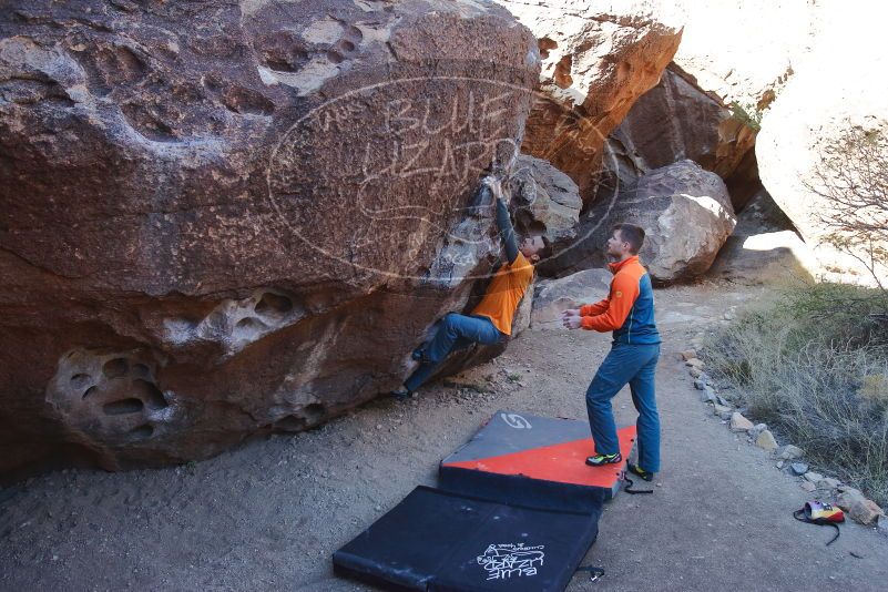 Bouldering in Hueco Tanks on 01/29/2020 with Blue Lizard Climbing and Yoga

Filename: SRM_20200129_1119410.jpg
Aperture: f/5.6
Shutter Speed: 1/250
Body: Canon EOS-1D Mark II
Lens: Canon EF 16-35mm f/2.8 L