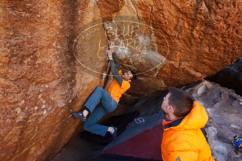 Bouldering in Hueco Tanks on 01/29/2020 with Blue Lizard Climbing and Yoga

Filename: SRM_20200129_1150480.jpg
Aperture: f/5.6
Shutter Speed: 1/250
Body: Canon EOS-1D Mark II
Lens: Canon EF 16-35mm f/2.8 L