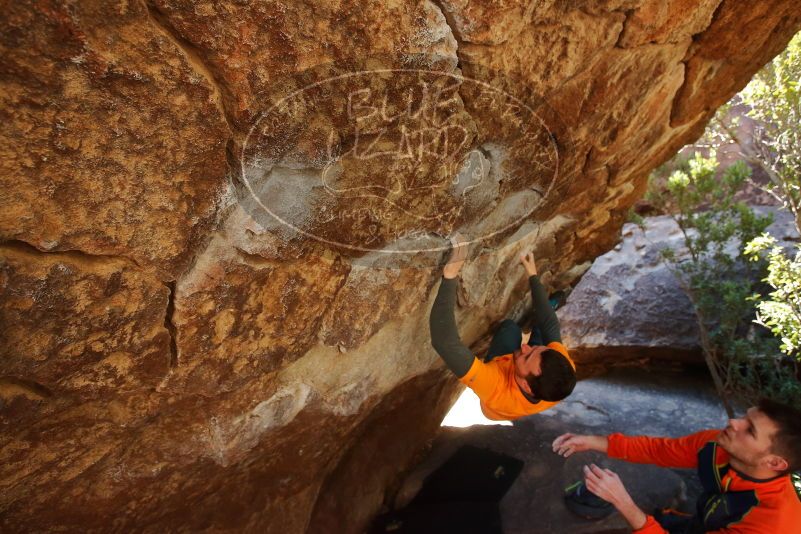Bouldering in Hueco Tanks on 01/29/2020 with Blue Lizard Climbing and Yoga
Filename: SRM_20200129_1210110.jpg
Aperture: f/5.0
Shutter Speed: 1/250
Body: Canon EOS-1D Mark II
Lens: Canon EF 16-35mm f/2.8 L