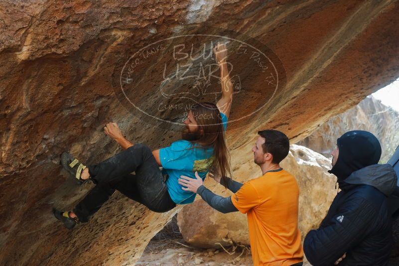 Bouldering in Hueco Tanks on 01/29/2020 with Blue Lizard Climbing and Yoga
Filename: SRM_20200129_1332440.jpg
Aperture: f/5.6
Shutter Speed: 1/250
Body: Canon EOS-1D Mark II
Lens: Canon EF 50mm f/1.8 II