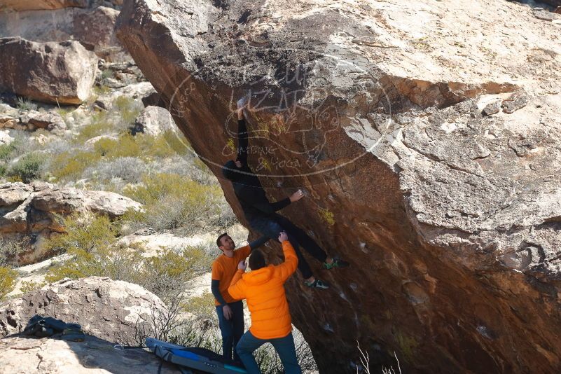 Bouldering in Hueco Tanks on 01/29/2020 with Blue Lizard Climbing and Yoga

Filename: SRM_20200129_1404420.jpg
Aperture: f/4.0
Shutter Speed: 1/500
Body: Canon EOS-1D Mark II
Lens: Canon EF 50mm f/1.8 II