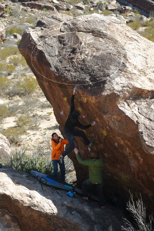 Bouldering in Hueco Tanks on 01/29/2020 with Blue Lizard Climbing and Yoga

Filename: SRM_20200129_1406381.jpg
Aperture: f/4.0
Shutter Speed: 1/500
Body: Canon EOS-1D Mark II
Lens: Canon EF 50mm f/1.8 II