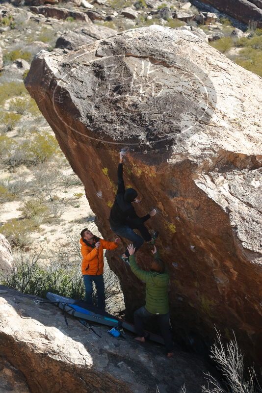 Bouldering in Hueco Tanks on 01/29/2020 with Blue Lizard Climbing and Yoga

Filename: SRM_20200129_1406384.jpg
Aperture: f/4.0
Shutter Speed: 1/500
Body: Canon EOS-1D Mark II
Lens: Canon EF 50mm f/1.8 II