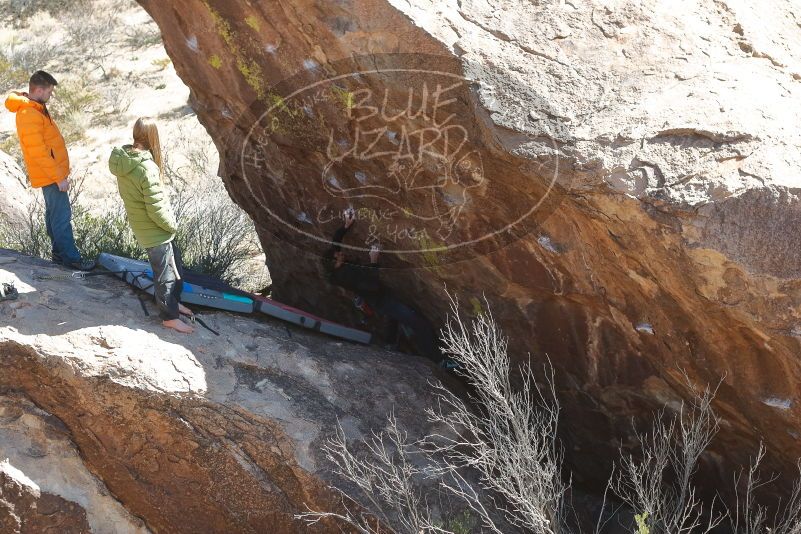 Bouldering in Hueco Tanks on 01/29/2020 with Blue Lizard Climbing and Yoga

Filename: SRM_20200129_1413010.jpg
Aperture: f/4.0
Shutter Speed: 1/250
Body: Canon EOS-1D Mark II
Lens: Canon EF 50mm f/1.8 II