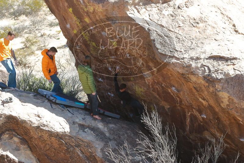 Bouldering in Hueco Tanks on 01/29/2020 with Blue Lizard Climbing and Yoga

Filename: SRM_20200129_1413150.jpg
Aperture: f/4.0
Shutter Speed: 1/250
Body: Canon EOS-1D Mark II
Lens: Canon EF 50mm f/1.8 II