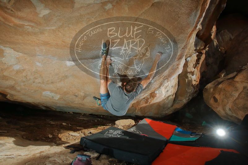 Bouldering in Hueco Tanks on 01/29/2020 with Blue Lizard Climbing and Yoga
Filename: SRM_20200129_1643070.jpg
Aperture: f/8.0
Shutter Speed: 1/250
Body: Canon EOS-1D Mark II
Lens: Canon EF 16-35mm f/2.8 L