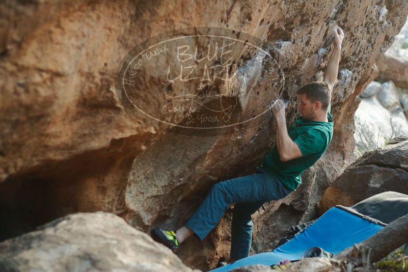 Bouldering in Hueco Tanks on 01/29/2020 with Blue Lizard Climbing and Yoga

Filename: SRM_20200129_1819290.jpg
Aperture: f/2.5
Shutter Speed: 1/250
Body: Canon EOS-1D Mark II
Lens: Canon EF 50mm f/1.8 II