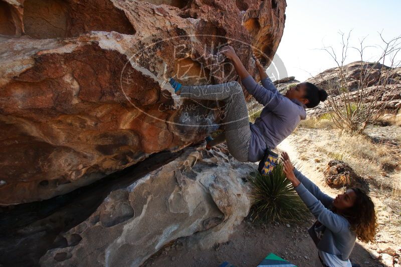 Bouldering in Hueco Tanks on 02/01/2020 with Blue Lizard Climbing and Yoga
Filename: SRM_20200201_1116470.jpg
Aperture: f/9.0
Shutter Speed: 1/250
Body: Canon EOS-1D Mark II
Lens: Canon EF 16-35mm f/2.8 L