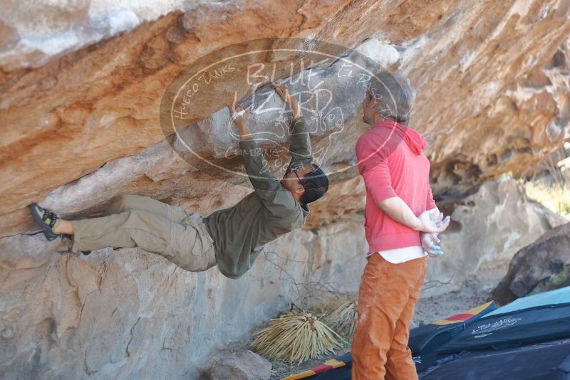 Bouldering in Hueco Tanks on 02/01/2020 with Blue Lizard Climbing and Yoga

Filename: SRM_20200201_1157010.jpg
Aperture: f/2.5
Shutter Speed: 1/400
Body: Canon EOS-1D Mark II
Lens: Canon EF 50mm f/1.8 II