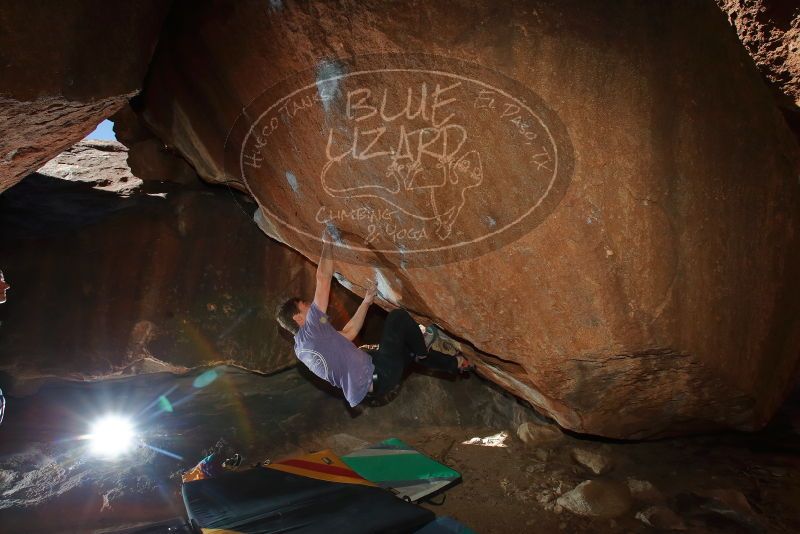 Bouldering in Hueco Tanks on 02/01/2020 with Blue Lizard Climbing and Yoga

Filename: SRM_20200201_1348440.jpg
Aperture: f/8.0
Shutter Speed: 1/250
Body: Canon EOS-1D Mark II
Lens: Canon EF 16-35mm f/2.8 L
