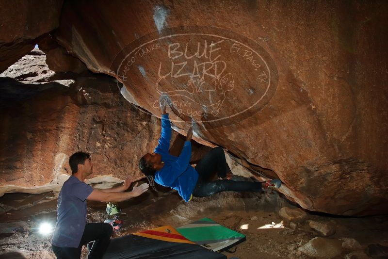Bouldering in Hueco Tanks on 02/01/2020 with Blue Lizard Climbing and Yoga

Filename: SRM_20200201_1404540.jpg
Aperture: f/8.0
Shutter Speed: 1/250
Body: Canon EOS-1D Mark II
Lens: Canon EF 16-35mm f/2.8 L