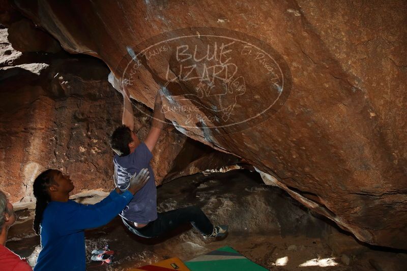 Bouldering in Hueco Tanks on 02/01/2020 with Blue Lizard Climbing and Yoga

Filename: SRM_20200201_1407580.jpg
Aperture: f/8.0
Shutter Speed: 1/250
Body: Canon EOS-1D Mark II
Lens: Canon EF 16-35mm f/2.8 L