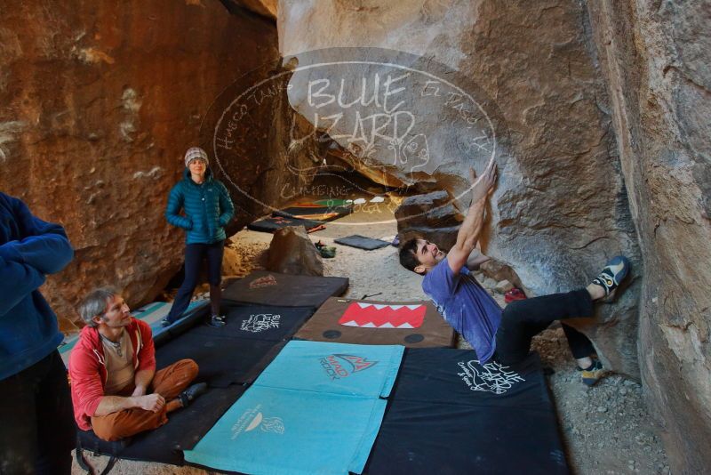 Bouldering in Hueco Tanks on 02/01/2020 with Blue Lizard Climbing and Yoga

Filename: SRM_20200201_1425520.jpg
Aperture: f/3.5
Shutter Speed: 1/250
Body: Canon EOS-1D Mark II
Lens: Canon EF 16-35mm f/2.8 L
