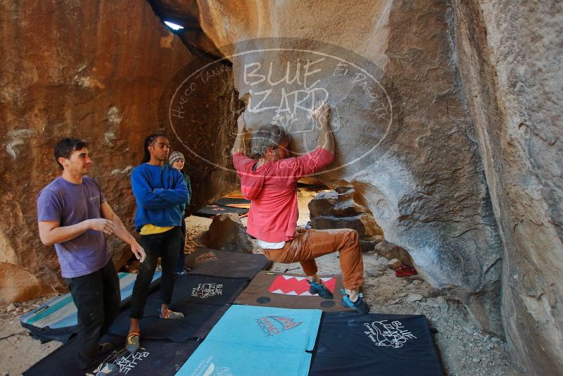 Bouldering in Hueco Tanks on 02/01/2020 with Blue Lizard Climbing and Yoga

Filename: SRM_20200201_1431530.jpg
Aperture: f/3.2
Shutter Speed: 1/250
Body: Canon EOS-1D Mark II
Lens: Canon EF 16-35mm f/2.8 L