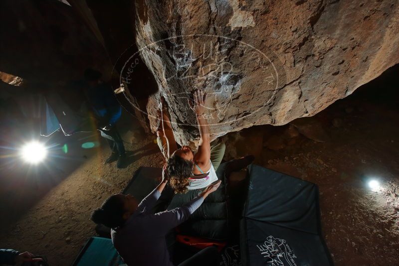 Bouldering in Hueco Tanks on 02/01/2020 with Blue Lizard Climbing and Yoga

Filename: SRM_20200201_1454300.jpg
Aperture: f/8.0
Shutter Speed: 1/250
Body: Canon EOS-1D Mark II
Lens: Canon EF 16-35mm f/2.8 L