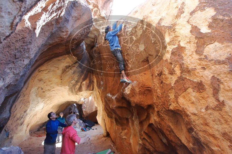 Bouldering in Hueco Tanks on 02/01/2020 with Blue Lizard Climbing and Yoga

Filename: SRM_20200201_1517040.jpg
Aperture: f/5.0
Shutter Speed: 1/250
Body: Canon EOS-1D Mark II
Lens: Canon EF 16-35mm f/2.8 L