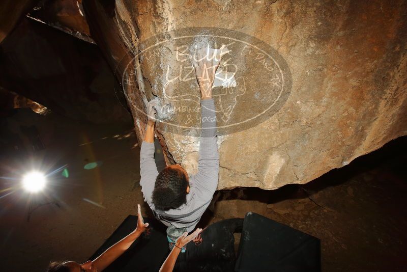 Bouldering in Hueco Tanks on 02/01/2020 with Blue Lizard Climbing and Yoga

Filename: SRM_20200201_1528280.jpg
Aperture: f/8.0
Shutter Speed: 1/250
Body: Canon EOS-1D Mark II
Lens: Canon EF 16-35mm f/2.8 L
