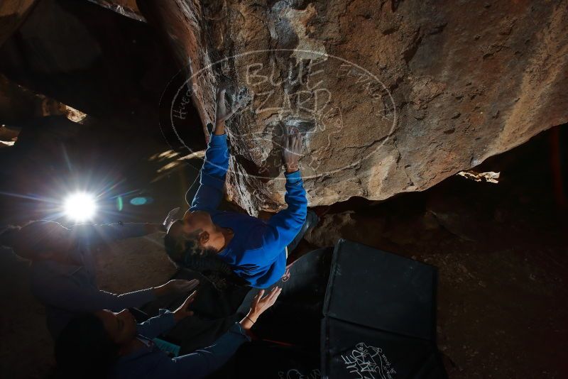 Bouldering in Hueco Tanks on 02/01/2020 with Blue Lizard Climbing and Yoga

Filename: SRM_20200201_1551550.jpg
Aperture: f/8.0
Shutter Speed: 1/250
Body: Canon EOS-1D Mark II
Lens: Canon EF 16-35mm f/2.8 L