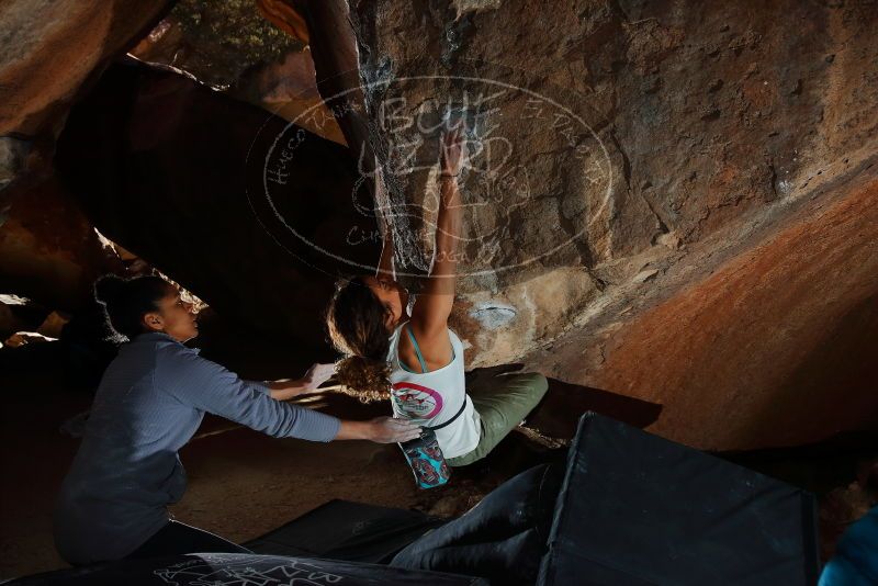 Bouldering in Hueco Tanks on 02/01/2020 with Blue Lizard Climbing and Yoga

Filename: SRM_20200201_1559500.jpg
Aperture: f/8.0
Shutter Speed: 1/250
Body: Canon EOS-1D Mark II
Lens: Canon EF 16-35mm f/2.8 L