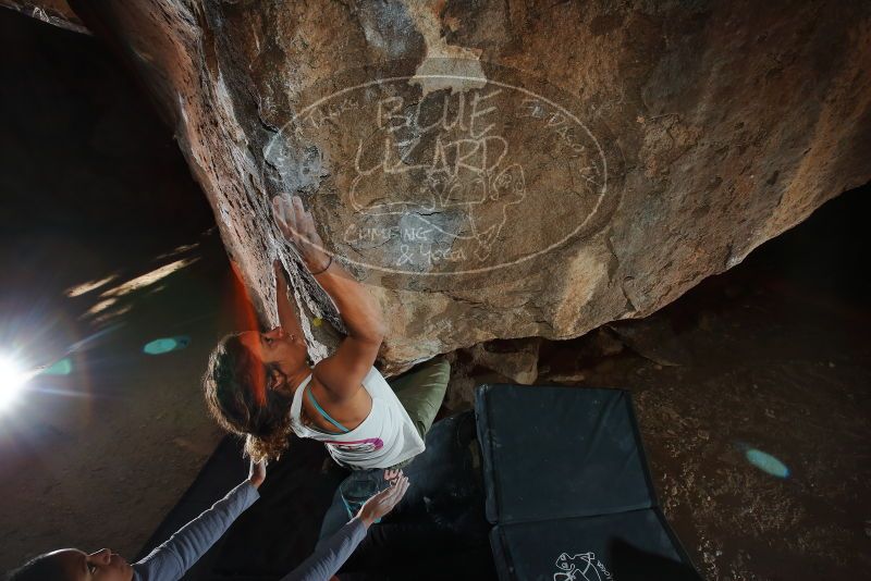 Bouldering in Hueco Tanks on 02/01/2020 with Blue Lizard Climbing and Yoga

Filename: SRM_20200201_1605460.jpg
Aperture: f/8.0
Shutter Speed: 1/250
Body: Canon EOS-1D Mark II
Lens: Canon EF 16-35mm f/2.8 L