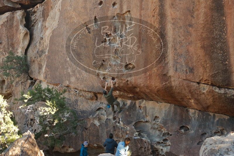 Bouldering in Hueco Tanks on 02/01/2020 with Blue Lizard Climbing and Yoga
Filename: SRM_20200201_1653070.jpg
Aperture: f/4.0
Shutter Speed: 1/200
Body: Canon EOS-1D Mark II
Lens: Canon EF 50mm f/1.8 II