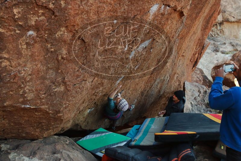 Bouldering in Hueco Tanks on 02/01/2020 with Blue Lizard Climbing and Yoga

Filename: SRM_20200201_1823140.jpg
Aperture: f/4.0
Shutter Speed: 1/250
Body: Canon EOS-1D Mark II
Lens: Canon EF 16-35mm f/2.8 L