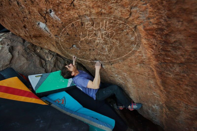 Bouldering in Hueco Tanks on 02/01/2020 with Blue Lizard Climbing and Yoga
Filename: SRM_20200201_1828120.jpg
Aperture: f/3.2
Shutter Speed: 1/250
Body: Canon EOS-1D Mark II
Lens: Canon EF 16-35mm f/2.8 L