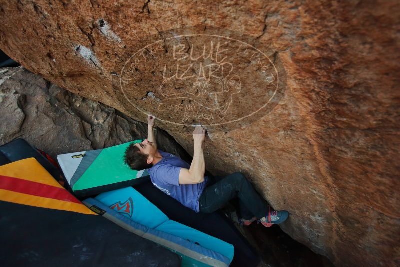 Bouldering in Hueco Tanks on 02/01/2020 with Blue Lizard Climbing and Yoga
Filename: SRM_20200201_1828121.jpg
Aperture: f/3.2
Shutter Speed: 1/250
Body: Canon EOS-1D Mark II
Lens: Canon EF 16-35mm f/2.8 L