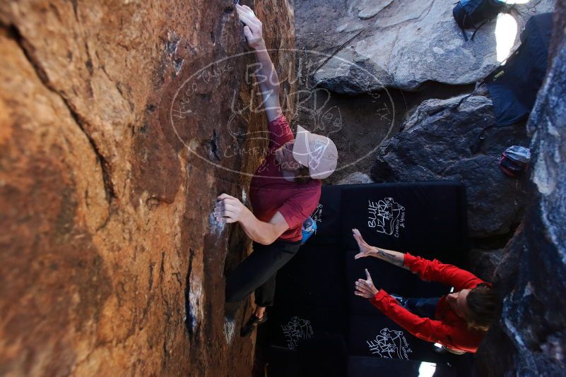 Bouldering in Hueco Tanks on 02/08/2020 with Blue Lizard Climbing and Yoga

Filename: SRM_20200208_1134050.jpg
Aperture: f/5.0
Shutter Speed: 1/250
Body: Canon EOS-1D Mark II
Lens: Canon EF 16-35mm f/2.8 L