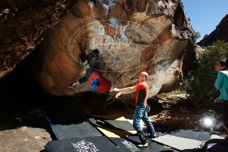 Bouldering in Hueco Tanks on 02/08/2020 with Blue Lizard Climbing and Yoga
Filename: SRM_20200208_1211440.jpg
Aperture: f/8.0
Shutter Speed: 1/250
Body: Canon EOS-1D Mark II
Lens: Canon EF 16-35mm f/2.8 L