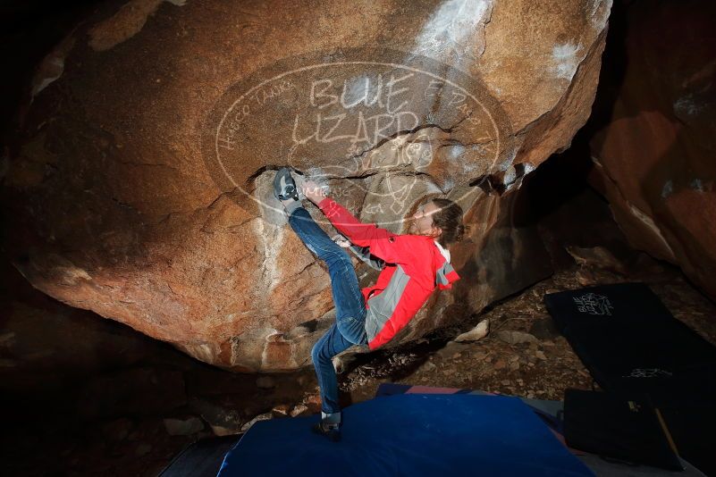Bouldering in Hueco Tanks on 02/08/2020 with Blue Lizard Climbing and Yoga
Filename: SRM_20200208_1357210.jpg
Aperture: f/5.6
Shutter Speed: 1/250
Body: Canon EOS-1D Mark II
Lens: Canon EF 16-35mm f/2.8 L