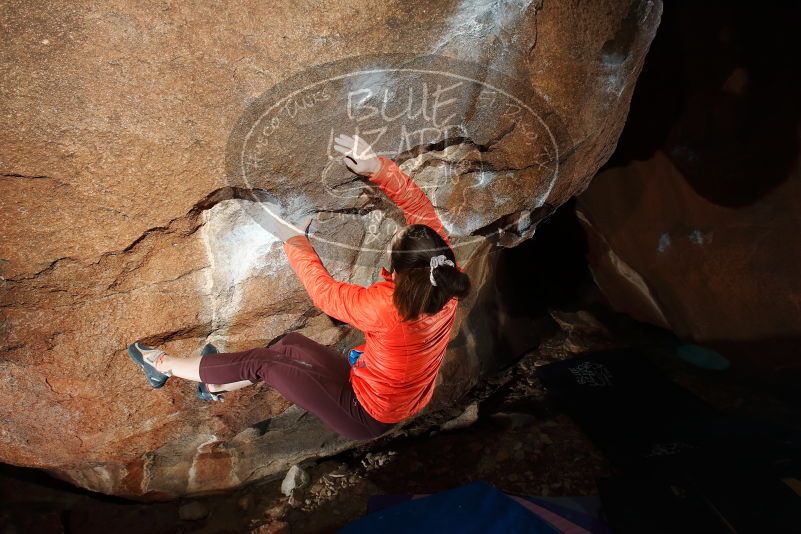 Bouldering in Hueco Tanks on 02/08/2020 with Blue Lizard Climbing and Yoga
Filename: SRM_20200208_1403280.jpg
Aperture: f/5.6
Shutter Speed: 1/250
Body: Canon EOS-1D Mark II
Lens: Canon EF 16-35mm f/2.8 L