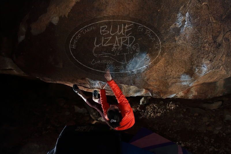 Bouldering in Hueco Tanks on 02/08/2020 with Blue Lizard Climbing and Yoga
Filename: SRM_20200208_1418570.jpg
Aperture: f/5.6
Shutter Speed: 1/250
Body: Canon EOS-1D Mark II
Lens: Canon EF 16-35mm f/2.8 L