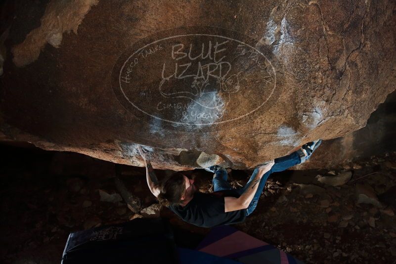Bouldering in Hueco Tanks on 02/08/2020 with Blue Lizard Climbing and Yoga
Filename: SRM_20200208_1424360.jpg
Aperture: f/5.6
Shutter Speed: 1/250
Body: Canon EOS-1D Mark II
Lens: Canon EF 16-35mm f/2.8 L