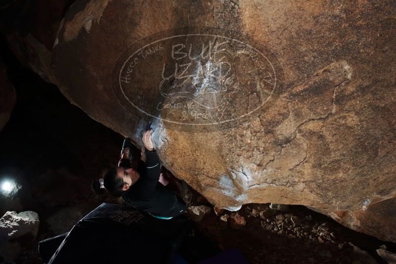 Bouldering in Hueco Tanks on 02/08/2020 with Blue Lizard Climbing and Yoga

Filename: SRM_20200208_1428240.jpg
Aperture: f/5.6
Shutter Speed: 1/250
Body: Canon EOS-1D Mark II
Lens: Canon EF 16-35mm f/2.8 L