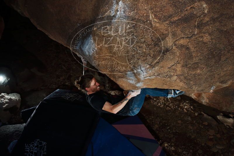 Bouldering in Hueco Tanks on 02/08/2020 with Blue Lizard Climbing and Yoga
Filename: SRM_20200208_1430440.jpg
Aperture: f/5.6
Shutter Speed: 1/250
Body: Canon EOS-1D Mark II
Lens: Canon EF 16-35mm f/2.8 L