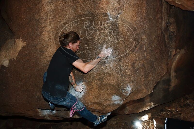 Bouldering in Hueco Tanks on 02/08/2020 with Blue Lizard Climbing and Yoga
Filename: SRM_20200208_1444340.jpg
Aperture: f/5.6
Shutter Speed: 1/250
Body: Canon EOS-1D Mark II
Lens: Canon EF 16-35mm f/2.8 L