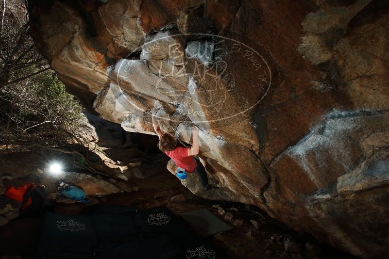 Bouldering in Hueco Tanks on 02/08/2020 with Blue Lizard Climbing and Yoga
Filename: SRM_20200208_1541220.jpg
Aperture: f/8.0
Shutter Speed: 1/250
Body: Canon EOS-1D Mark II
Lens: Canon EF 16-35mm f/2.8 L