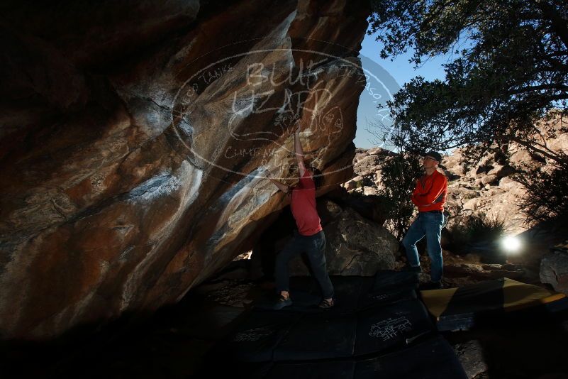 Bouldering in Hueco Tanks on 02/08/2020 with Blue Lizard Climbing and Yoga
Filename: SRM_20200208_1649160.jpg
Aperture: f/8.0
Shutter Speed: 1/250
Body: Canon EOS-1D Mark II
Lens: Canon EF 16-35mm f/2.8 L