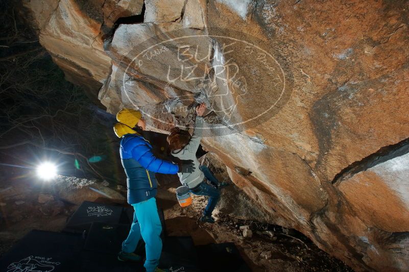 Bouldering in Hueco Tanks on 01/06/2020 with Blue Lizard Climbing and Yoga
Filename: SRM_20200106_1129430.jpg
Aperture: f/8.0
Shutter Speed: 1/250
Body: Canon EOS-1D Mark II
Lens: Canon EF 16-35mm f/2.8 L
