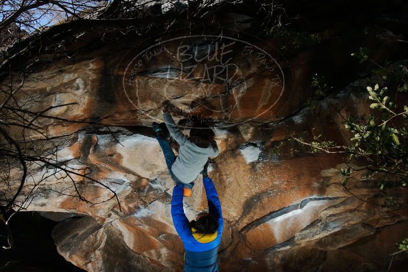 Bouldering in Hueco Tanks on 01/06/2020 with Blue Lizard Climbing and Yoga
Filename: SRM_20200106_1206440.jpg
Aperture: f/8.0
Shutter Speed: 1/250
Body: Canon EOS-1D Mark II
Lens: Canon EF 16-35mm f/2.8 L