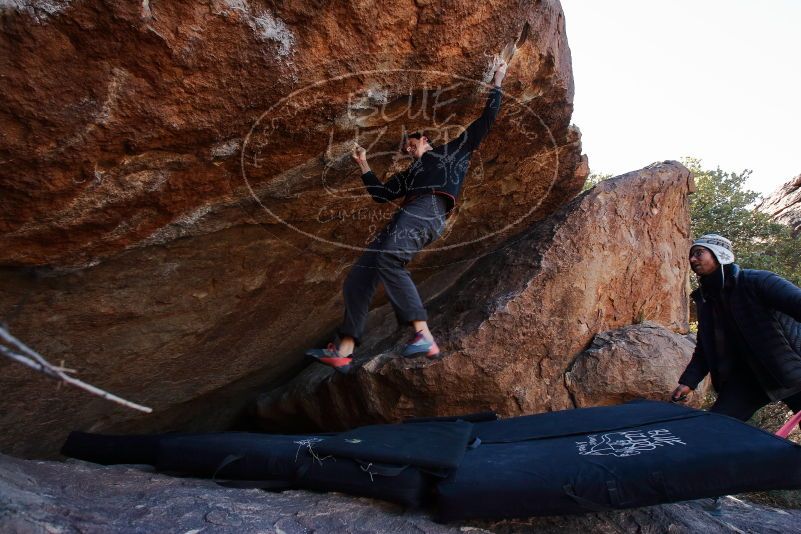 Bouldering in Hueco Tanks on 01/06/2020 with Blue Lizard Climbing and Yoga

Filename: SRM_20200106_1223060.jpg
Aperture: f/6.3
Shutter Speed: 1/320
Body: Canon EOS-1D Mark II
Lens: Canon EF 16-35mm f/2.8 L