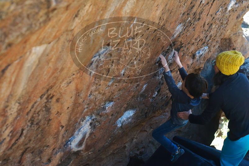 Bouldering in Hueco Tanks on 01/06/2020 with Blue Lizard Climbing and Yoga
Filename: SRM_20200106_1434570.jpg
Aperture: f/4.0
Shutter Speed: 1/320
Body: Canon EOS-1D Mark II
Lens: Canon EF 50mm f/1.8 II