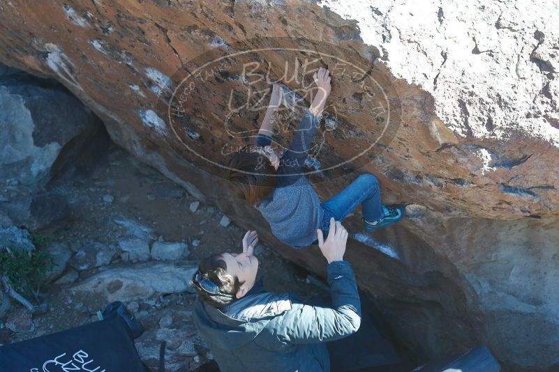 Bouldering in Hueco Tanks on 01/06/2020 with Blue Lizard Climbing and Yoga
Filename: SRM_20200106_1451180.jpg
Aperture: f/4.5
Shutter Speed: 1/320
Body: Canon EOS-1D Mark II
Lens: Canon EF 50mm f/1.8 II