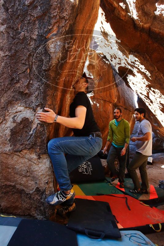 Bouldering in Hueco Tanks on 02/14/2020 with Blue Lizard Climbing and Yoga

Filename: SRM_20200214_1145560.jpg
Aperture: f/5.0
Shutter Speed: 1/250
Body: Canon EOS-1D Mark II
Lens: Canon EF 16-35mm f/2.8 L