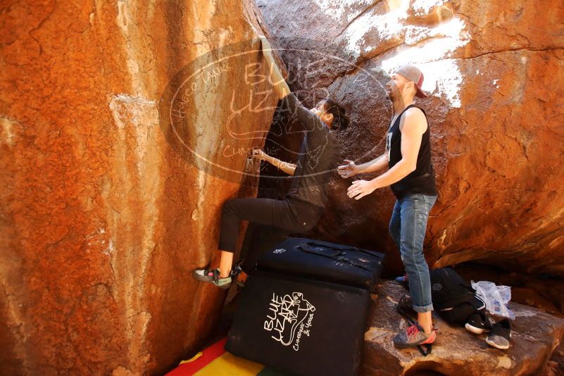 Bouldering in Hueco Tanks on 02/14/2020 with Blue Lizard Climbing and Yoga

Filename: SRM_20200214_1156160.jpg
Aperture: f/3.2
Shutter Speed: 1/250
Body: Canon EOS-1D Mark II
Lens: Canon EF 16-35mm f/2.8 L
