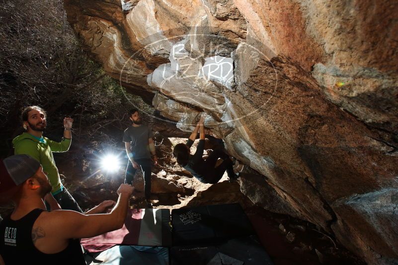 Bouldering in Hueco Tanks on 02/14/2020 with Blue Lizard Climbing and Yoga
Filename: SRM_20200214_1216290.jpg
Aperture: f/8.0
Shutter Speed: 1/250
Body: Canon EOS-1D Mark II
Lens: Canon EF 16-35mm f/2.8 L