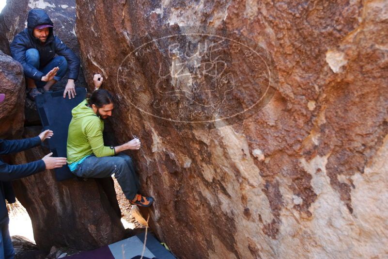 Bouldering in Hueco Tanks on 02/14/2020 with Blue Lizard Climbing and Yoga
Filename: SRM_20200214_1341180.jpg
Aperture: f/3.5
Shutter Speed: 1/250
Body: Canon EOS-1D Mark II
Lens: Canon EF 16-35mm f/2.8 L